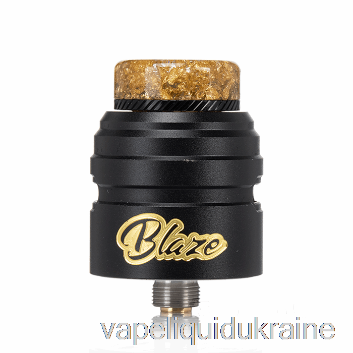 Vape Liquid Ukraine Thunderhead Creations Blaze Solo 24mm BF RDA Gold Black